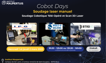 Cobot Days - Soudage laser manuel ou cobot, Soudage Télé-Opéré et Scan Laser